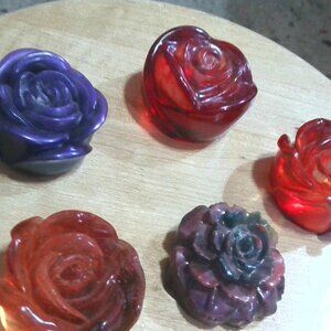 🐸🐸handmade a rose incense holder plus one pack of incense sticks